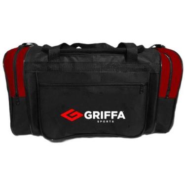 Imagem de Bolsa de viagem griffa 050, Preto, Vermelho
