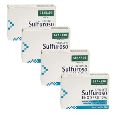 Imagem de Kit Sabonete Granado Sulfuroso 90g c/4 unidades