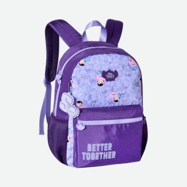 Imagem de Mochila de Costas Stitch Disney Roxo Juvenil Clio Original - Clio Styl