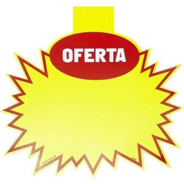 Imagem de Cartaz para Marcação Splash Oferta Amarelo 16x20cm 100 Unid Radex