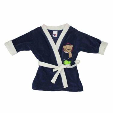 Imagem de Roupão Infantil Tip Top Menino 1461202 , Marinho, P