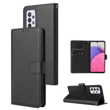 Imagem de Capa Carteira Flip Para Galaxy A33 5g 6.4 Capinha Case Couro - Danet, 