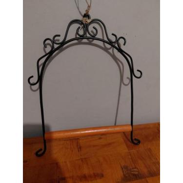 Imagem de Poleiro Artesanal metal e madeira para pássaros - Ronielli Artefatos