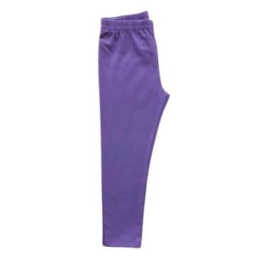 Imagem de Calça Legging Infantil Feminina Cotton Brandili, Lilás, 3