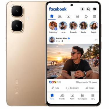 Imagem de Smartphone Infinix 128GB 4GB RAM Tela Grande Dual Chip 4G Android Tela