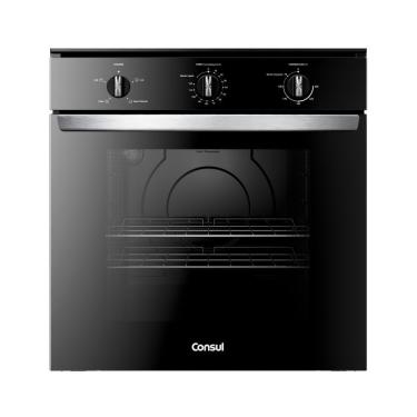 Imagem de Forno Elétrico de Embutir Consul COB84BE 84L Preto com Timer e 2 Grelhas para Cozinha 110V
