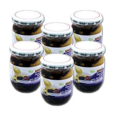 Imagem de Fondant de leite diet com ameixa 220g hue - kit 6 unidades