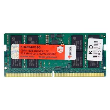 Imagem de Memória RAM Keepdata 16GB DDR5 4800MT/s para Notebook - KD48S40/16G