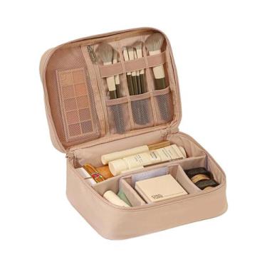 Imagem de Bolsa De Maquiagem Unissex Impermeável Em Tecido Oxford Para Viagem, C