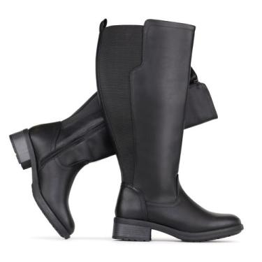 Imagem de Botas femininas Chicblooms, extra largas, panturrilha, altura do joelh