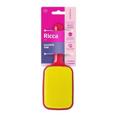 Imagem de Escova Ricca Raquete Flex Pink