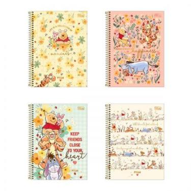Imagem de Caderno espiral capa dura universitário 1x1 80 folhas Pooh - Tilibra