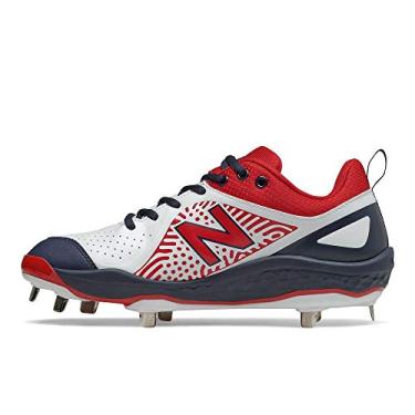 Imagem de New Balance Tênis feminino Fresh Foam Velo V2 Metal Softball, Vermelho/branco/azul, 34