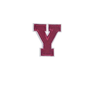 Imagem de YITAQI Adesivos de ferro com letras em 3D, "faça você mesmo", alfabeto inglês 3D A-Z, tecido de costura para camiseta ou casaco, apliques de bordado (Y)