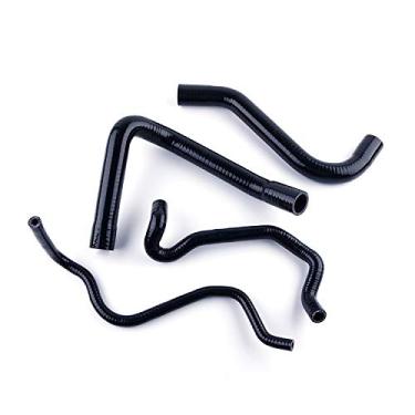 Imagem de LUXERAD Kit de tubos de refrigeração de silicone de 3 camadas de alto desempenho 4,5 mm para B mW S 1000 R RR HP4 XR 2009-2016 (preto)