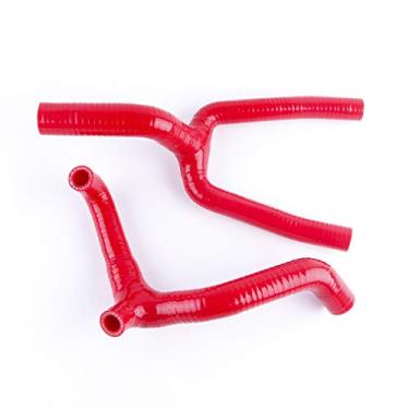Imagem de LUXERAD Kit de tubos de refrigeração de silicone de 3 camadas de alto desempenho 4,5 mm para HOSQ UARNA 125 WR e CR 125 2000-2008 (vermelho)