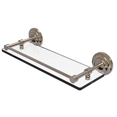 Imagem de Allied Brass QN-1/16-GAL-PEW Qn 1 Gal Que Nova Polegada Prateleira de Vidro Trilho de Galeria Temperado, 40,6 cm, Estanho Antigo