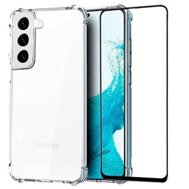 Imagem de Kit Capa Anti Impacto + Película 5D Cerâmica Compatível Samsung Galaxy S22 Plus