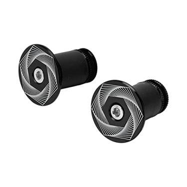 Imagem de Tampão da extremidade da barra de bicicleta, tampa do guidão de bicicleta durável liga de alumínio resistência ao desgaste