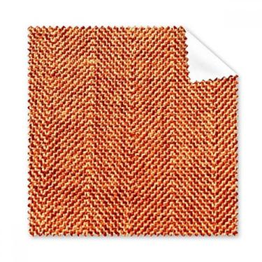 Imagem de Tecido marrom linho pano de limpeza abstrato limpador de óculos 5 peças