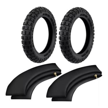 Imagem de Kit 2 Pneus Mini Moto Cross 250-10 + 2 Camaras