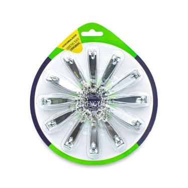 Imagem de Kit 12 Alicate Cortador De Unha Pequeno Com Lixa Para Pé/Mão