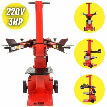 Imagem de Rachador De Lenhas Elétrico Kawashima RL 31250-E 220V 3HP 15A Com Forca de 7 Toneladas para Uso Comercial