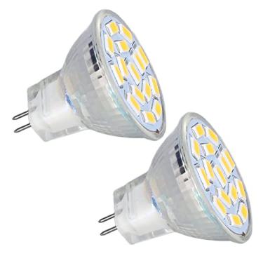 Imagem de Lâmpadas LED MR11 de 3W, 2 lâmpadas, substituição de halogêneo de 12v, base de pino GU4, branco macio 3000K, lâmpada de base de cerâmica para quarto sala de estar (luz quente), 2 lâmpadas de luz, 3W LED MR11 Bul