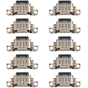 Imagem de HONGYAN Peças de substituição de telefone celular 10 pcs conector de porta de carregamento para Samsung Galaxy A52 SM-A525F SM-A525 / DS Acessórios telefônicos