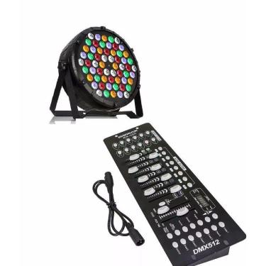 Imagem de Kit 12 Par Led Slim 60 Leds Rgbwa 3W + Dmx 512
