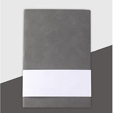 Imagem de Caderno A6 e Diário Bloco de Notas Agenda Agenda Semanal Aluno Papel de Escrita Escola Material de Escritório, cinza, 2 peças