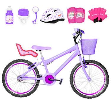 Imagem de Bicicleta Infantil Feminina Aro 20 Aero + Kit Premium - Flexbikes