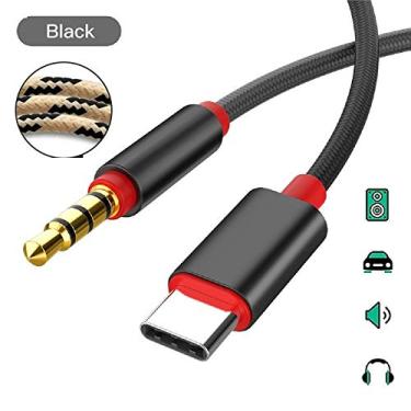 Imagem de Cabo Conversor Tipo-C para plug p2 macho (celular para PC, Carro, Fone de ouvido, 1 metro - para áudio - Plug na entrada auxiliar do seu som