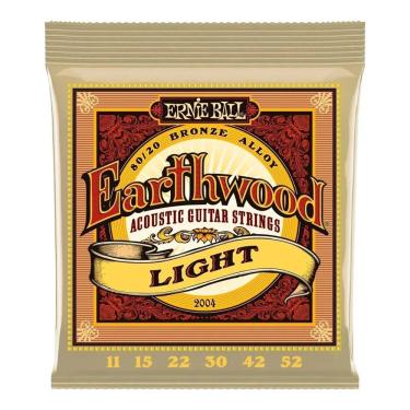 Imagem de Encordoamento Violão Ernie Ball Earthwood Bronze 6 Cordas Calibre 011