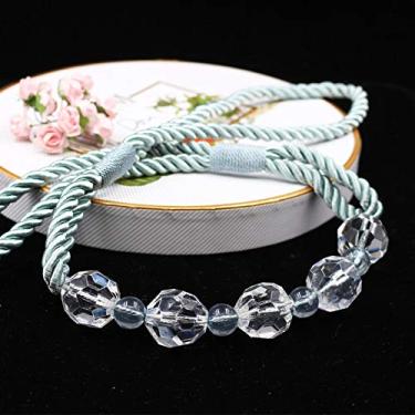 Imagem de 1 peça clipes de corda elegante cortina fivela fivela de janela cortina retenções acessórios decorativos para sala de estar, azul, 1 peça