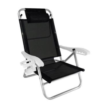 Imagem de Cadeira Reclinável Top Line 5 Posições Com Almofada E Porta Copos - Za