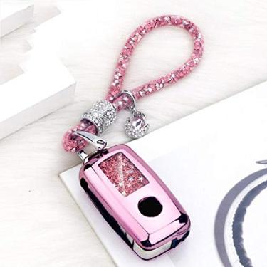 Imagem de CSHU Porta-chaves do carro Capa Porta-chaves Porta-chaves com anel, adequado para VW Golf Bora Jetta POLO GOLF Passat Skoda Octavia A5 Fabia SEAT Ibiza Leon, 7