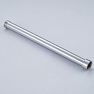 Imagem de 1pcs ORB/Chrome/Brushed Nickle/Gold/Antique Brass Finish 12-inch (30cM/40cm) Tubo de extensão de faucet de chuveiro, cromado