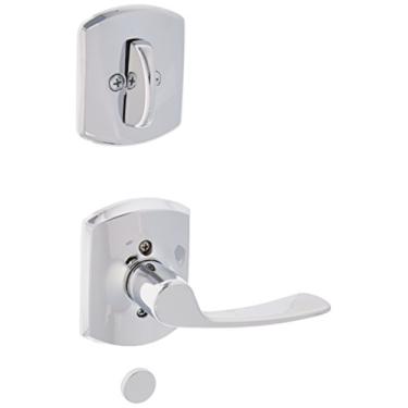 Imagem de Schlage Lock Company F94MER625GRWRH Maçaneta falsa Greenwich Deco Rose