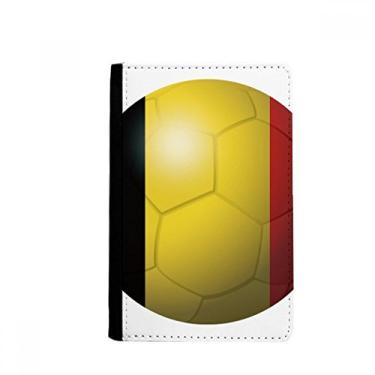 Imagem de Porta-passaporte com bandeira nacional da Bélgica futebol Copa do Mundo Notecase Burse capa carteira porta-cartões, Multicolor