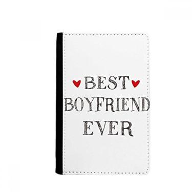 Imagem de Best boyfriend ever Quote Heart Passport Holder Notecase Burse Carteira Capa Cartão Bolsa, Multicolor