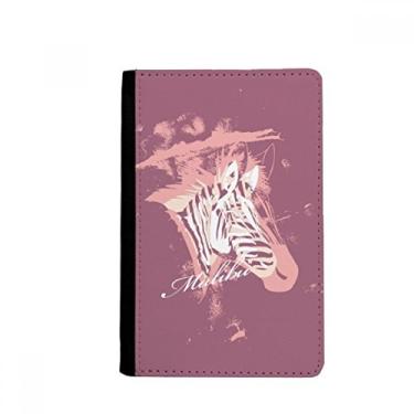 Imagem de Porta-passaporte roxo Pinto animal pintado Notecase Burse carteira capa porta-cartão, Multicolor