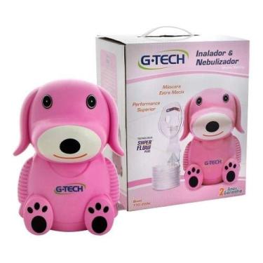 Imagem de Inalador E Nebulizador Infantil Nebdog Superflow - Rosa