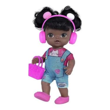 Imagem de Brinquedo Infantil Babys Collection Influencer Negra Super Toys