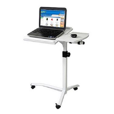 Imagem de Mesa para Notebook Vedor NB407W Luxo com Altura Ajustável e Reclinável Branco