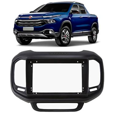Imagem de Moldura De Painel 2 Din 9" Polegadas Fiat Toro - Preto