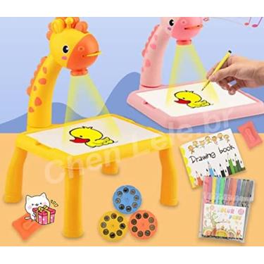 Crianças Led Projetor Arte Desenho Mesa brinquedos Crianças Pintando Quadro  Mesa Artesanato Educação Aprendizagem Ferramentas de Pintura Brinquedo Para  Menina