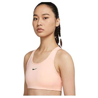 Imagem de Nike Womens Swoosh Medium-Support Padded Sports Bra Coral Medium