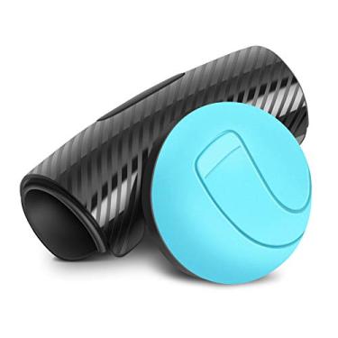 Imagem de Botão de volante, bola de volante universal para carro, rodinha, rodinha, alça giratória para carro para impulsionador de rodas (azul)