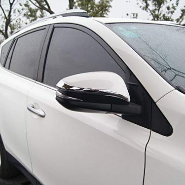 Imagem de JIERS Para Toyota RAV4 2013-2018, acessórios de estilo de carro com acabamento em tira para decoração de espelho retrovisor de carro